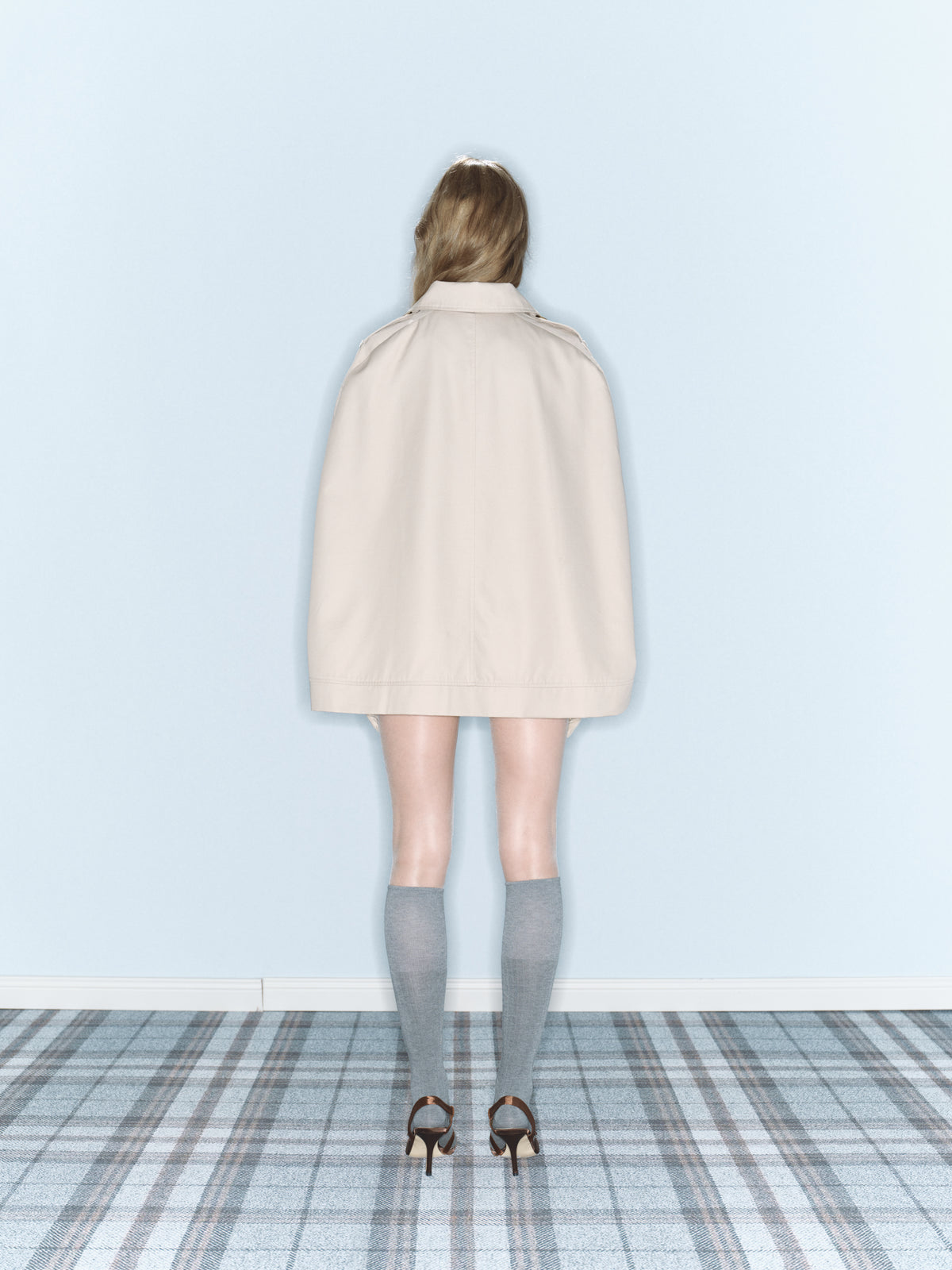 Sudden Rain Trench Cape Coat