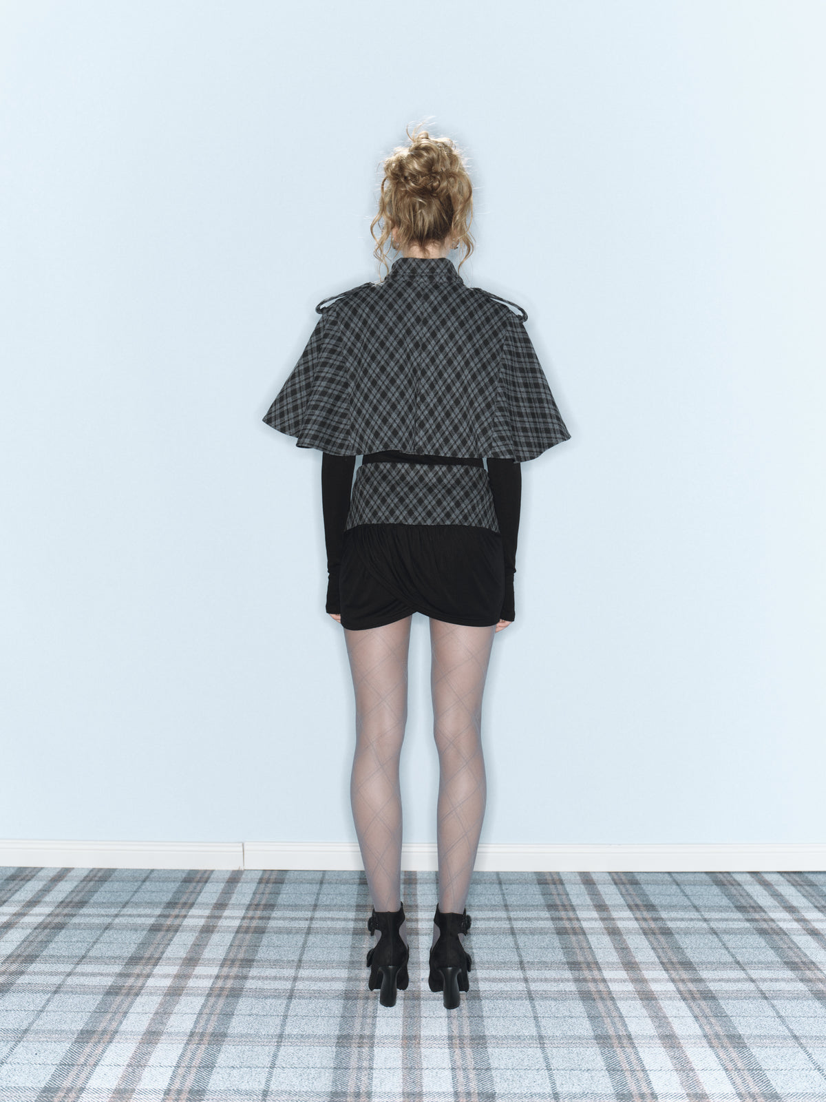 Prince Plaid Cape