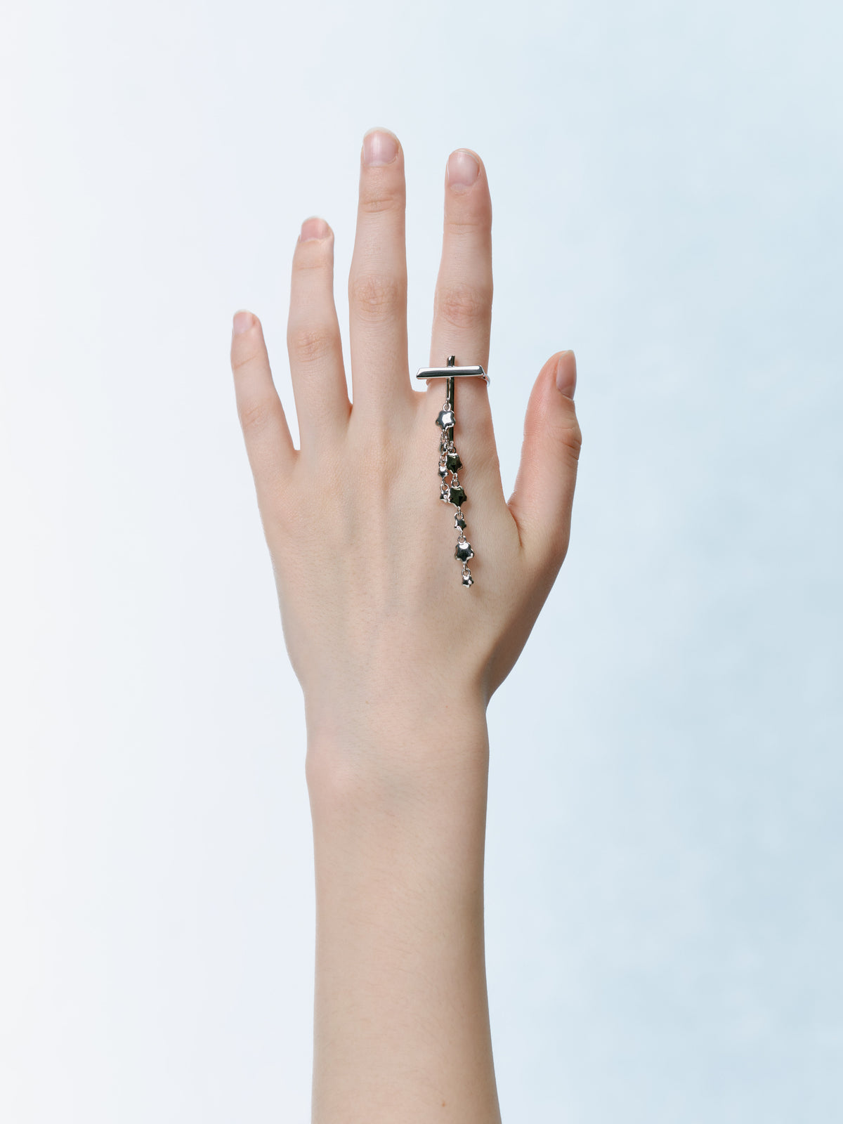 Polished Dagger Dangle Ring