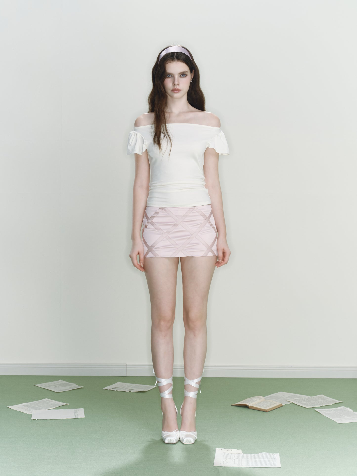 Flyaway Knit Top (White)