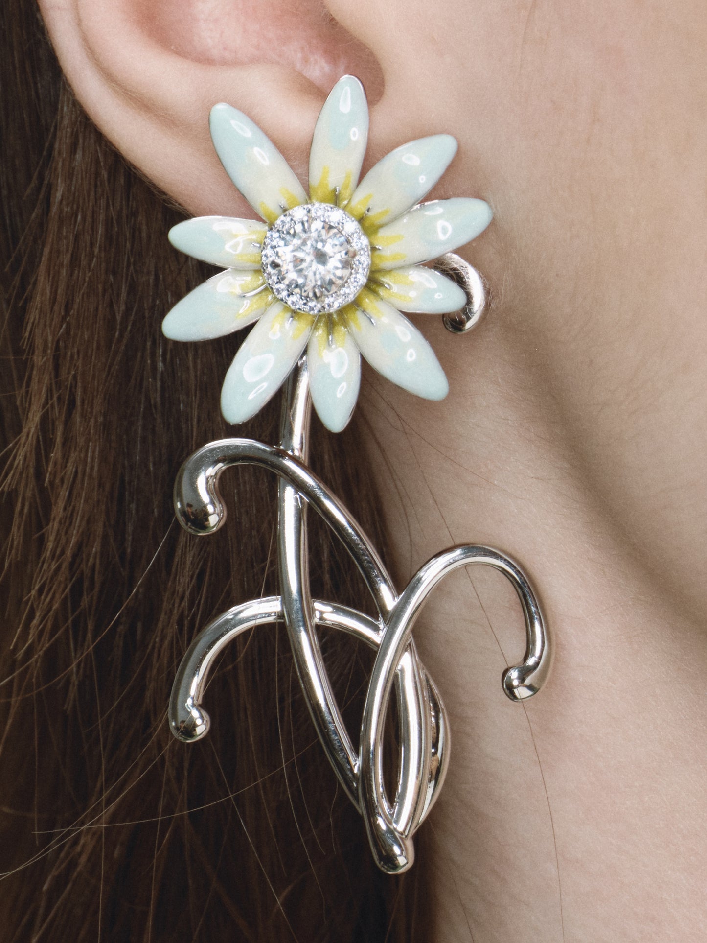 Daisy Mist Vine Earrings