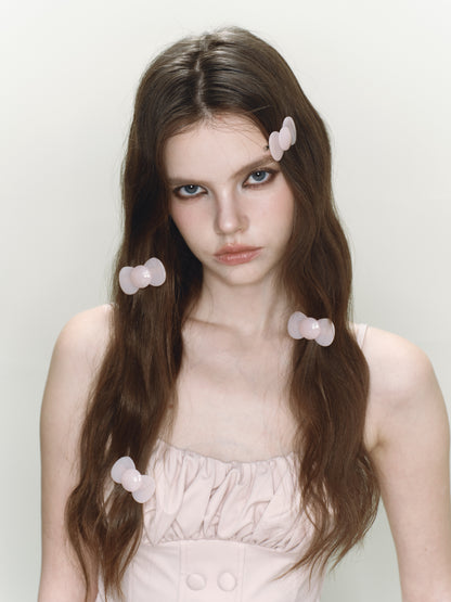 Pink Mini Bow Hairclip