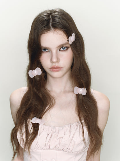 Pink Mini Bow Hairclip