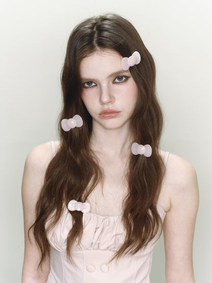 Pink Mini Bow Hairclip