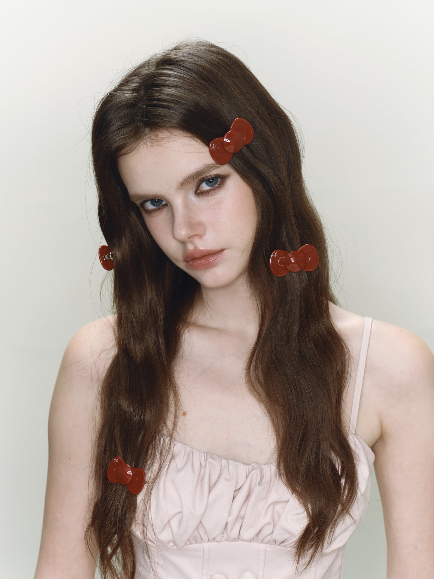 Red Mini Bow Hairclip