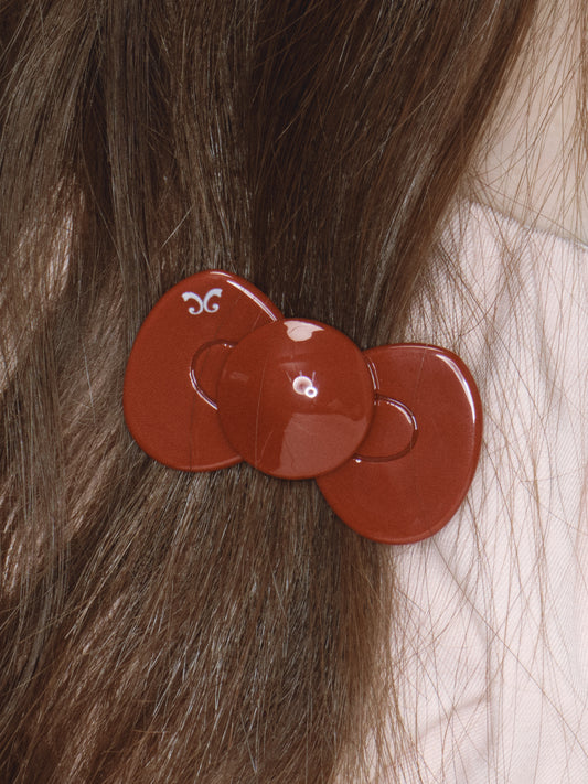 Red Mini Bow Hairclip