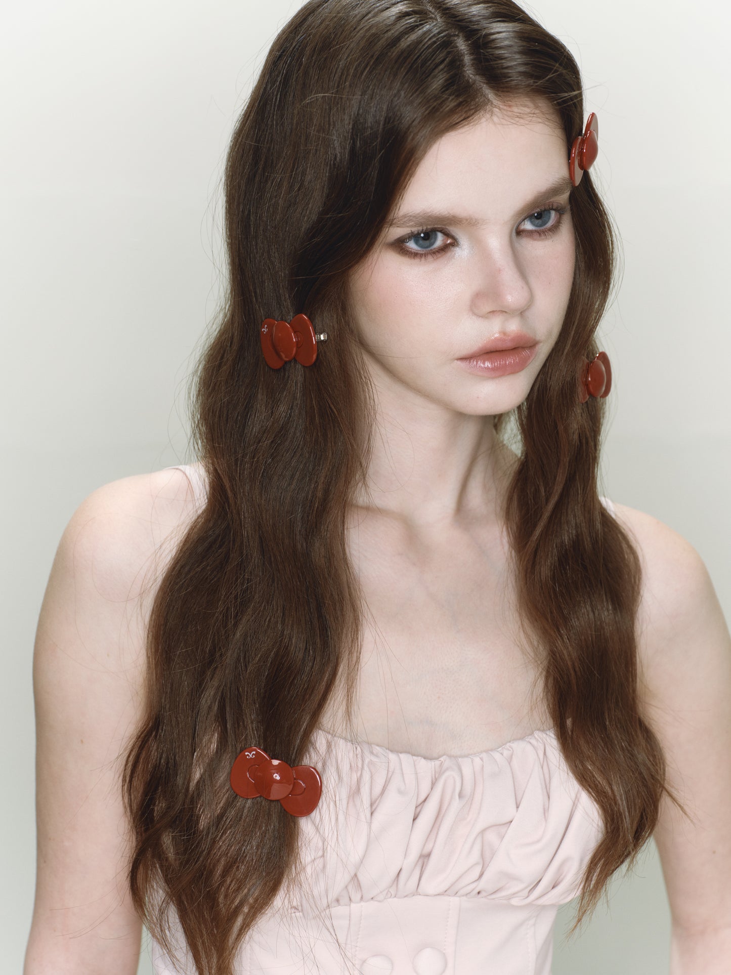 Red Mini Bow Hairclip