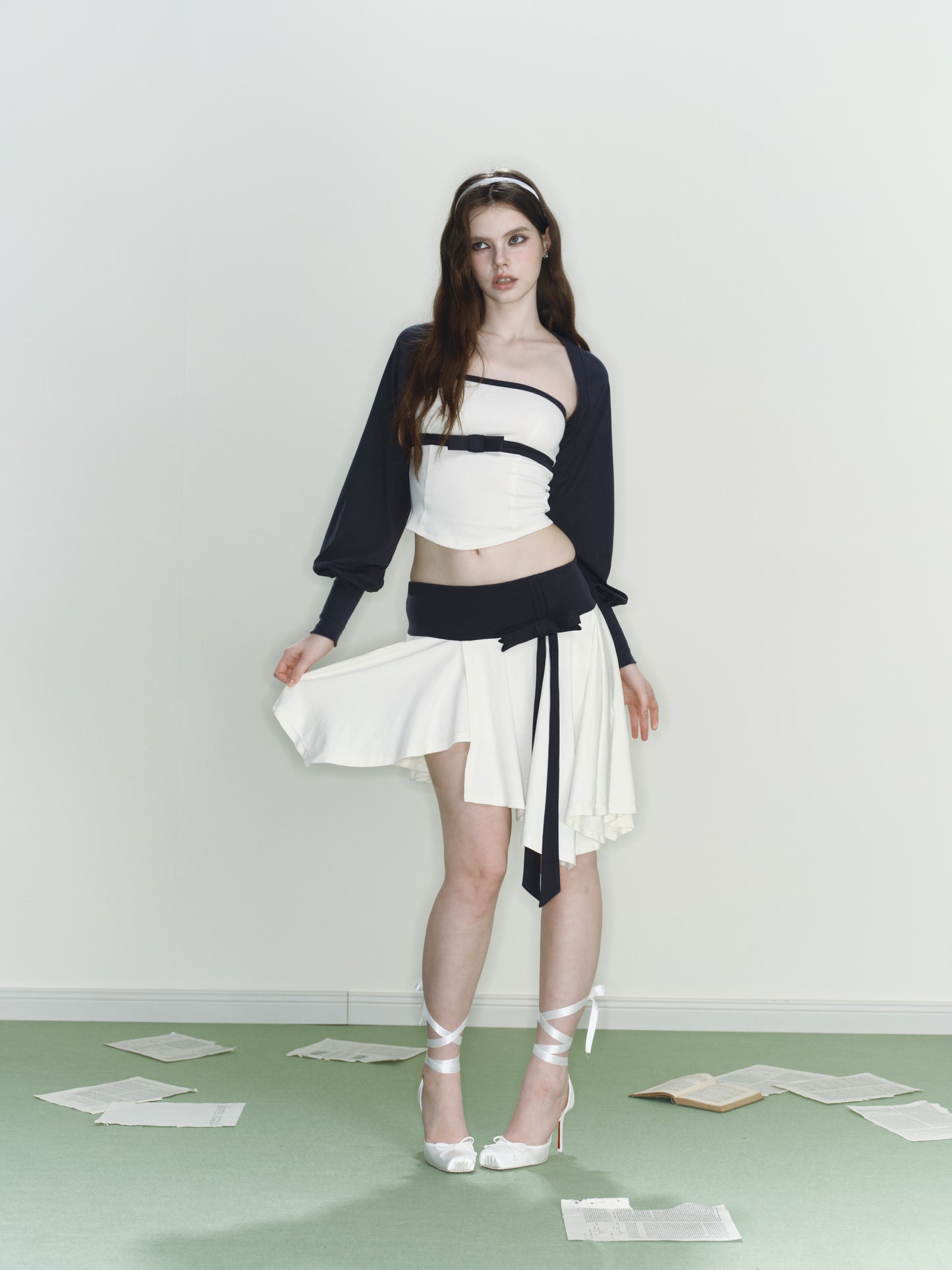 Swan Bolero Knit Set (SHIPS BY 7/20)