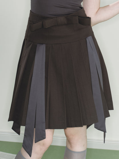 Mist Pleated Skirt (Grey)