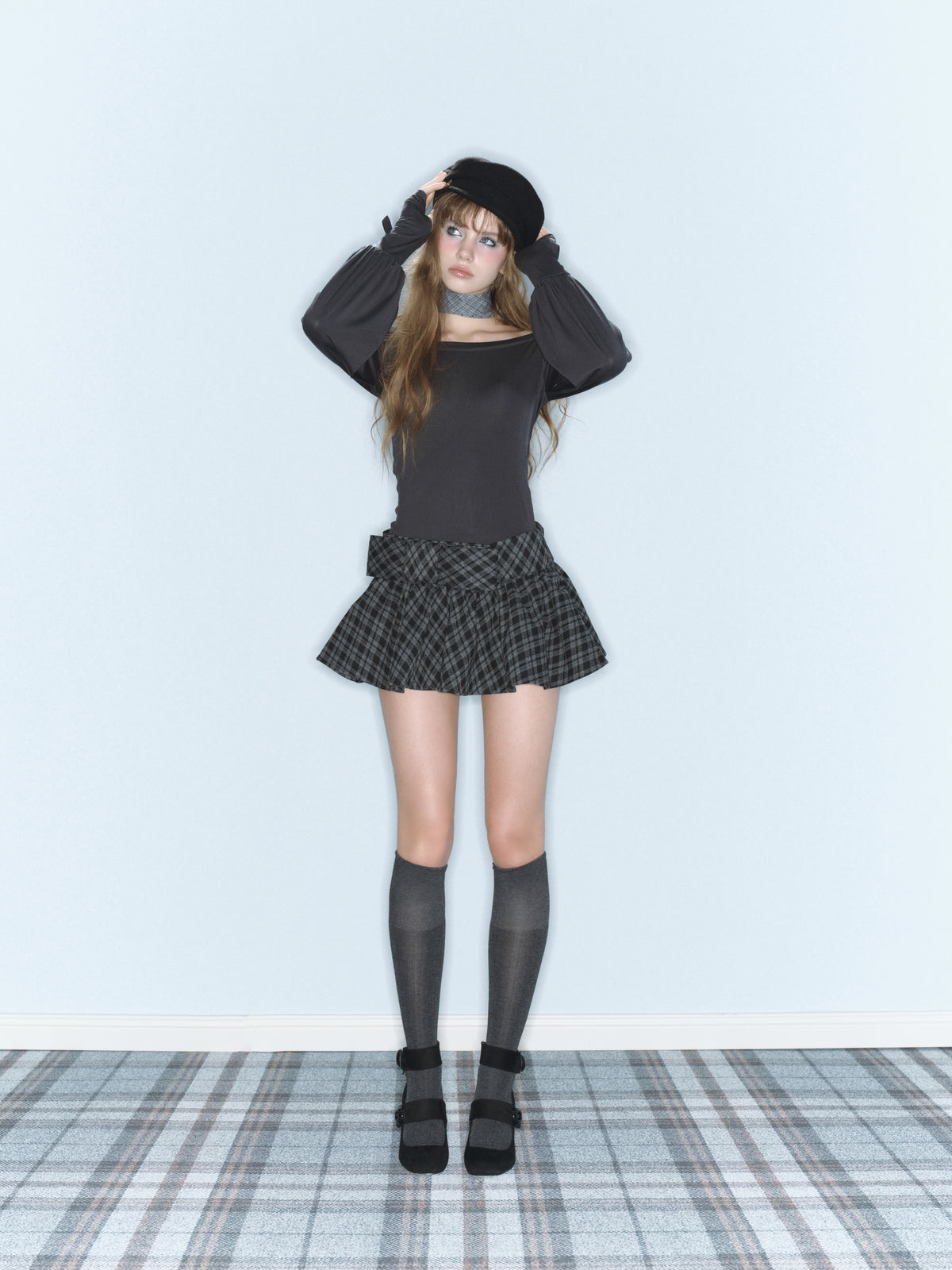 Moonlit Cuff Top (Charcoal)