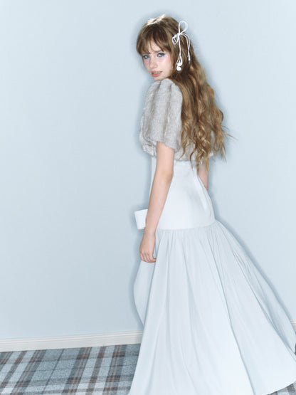 Eve Fur Jacket (Light Grey)