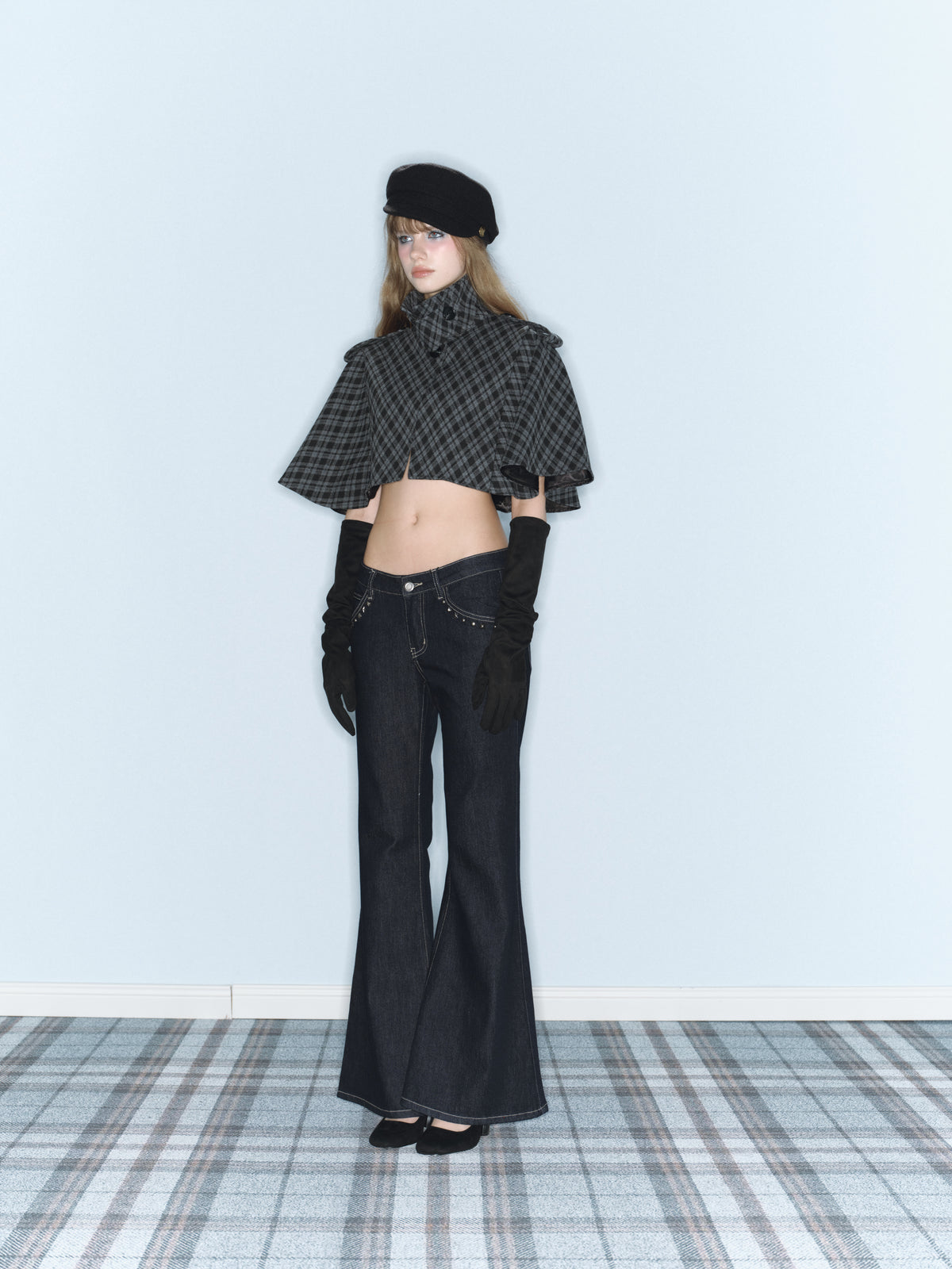 Prince Plaid Cape