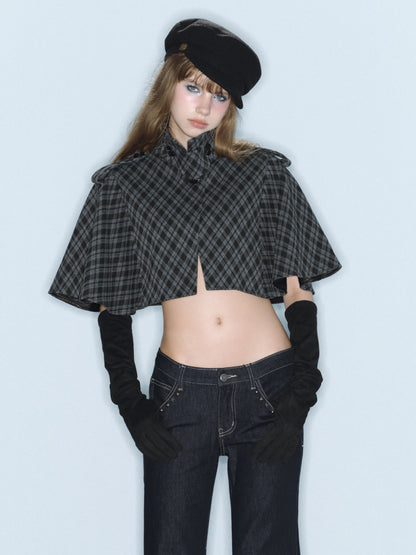 Prince Plaid Cape