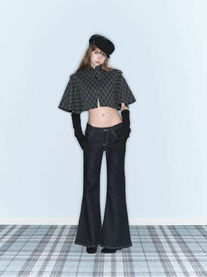 Prince Plaid Cape