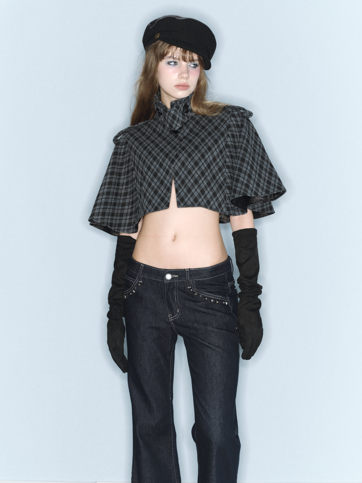 Prince Plaid Cape