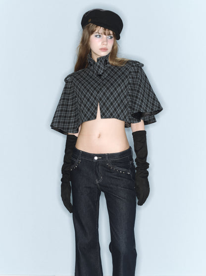 Prince Plaid Cape