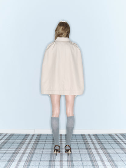 Sudden Rain Trench Cape Coat