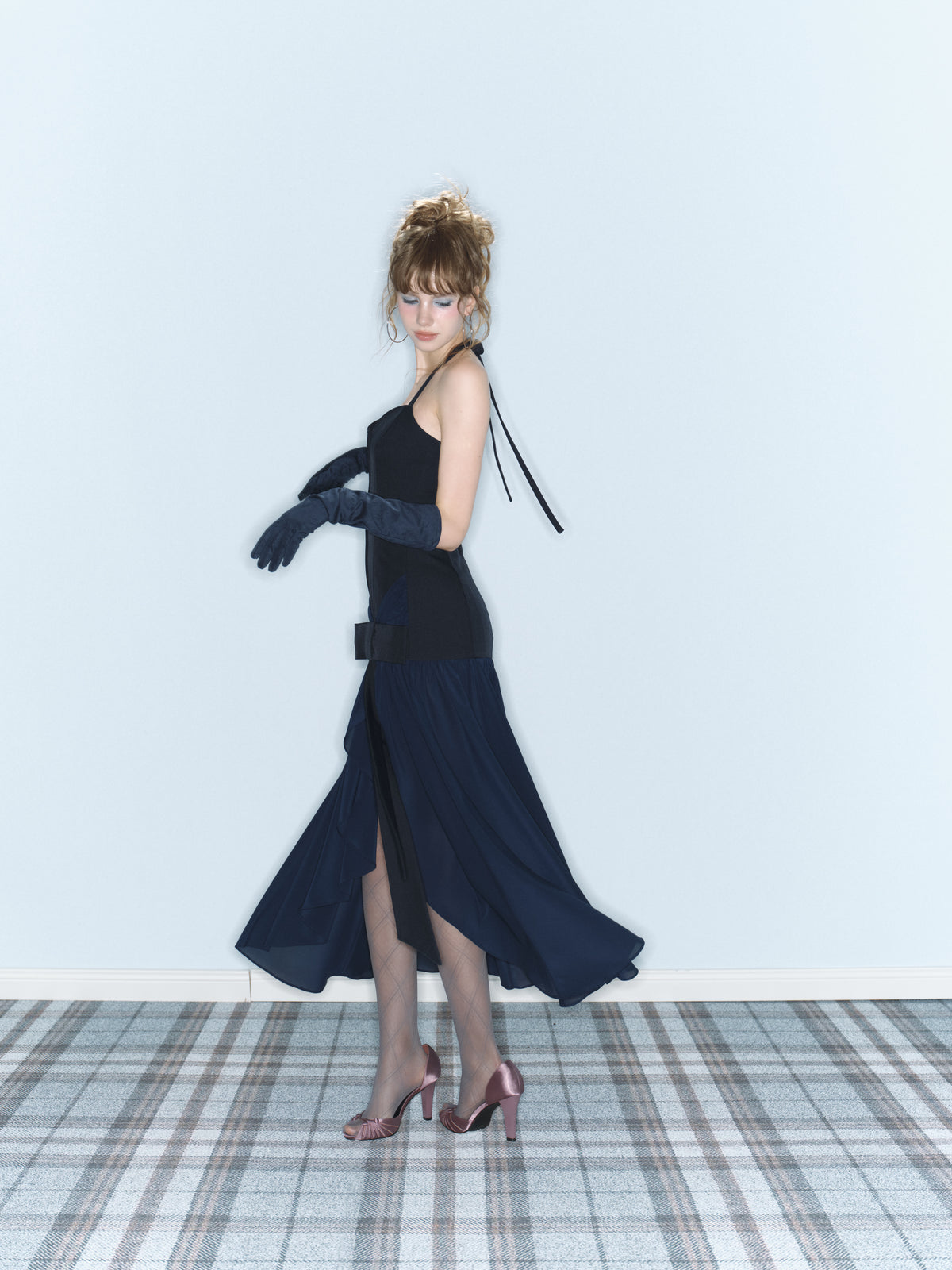 Last Dance Corset Dress (Navy)
