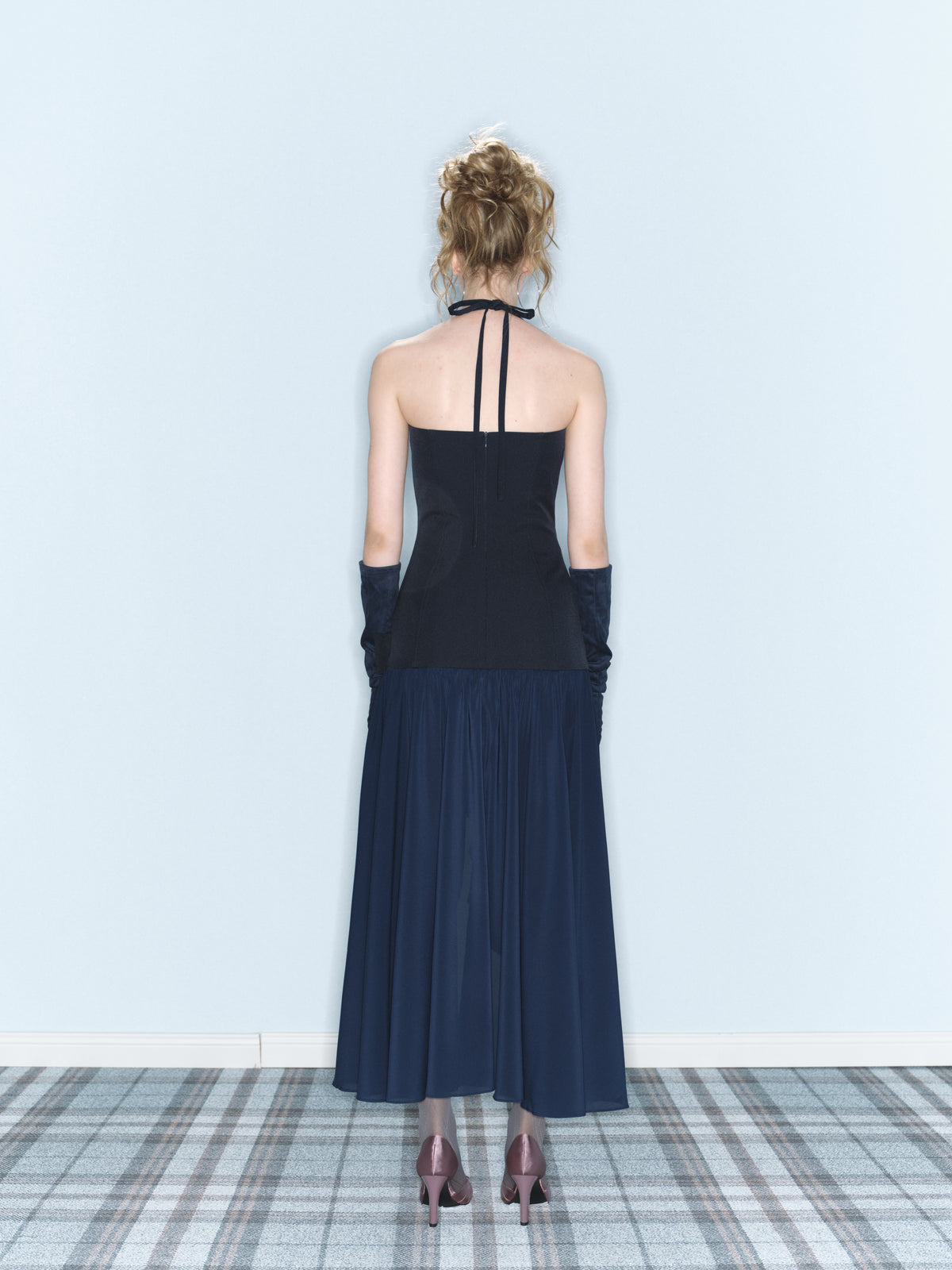 Last Dance Corset Dress (Navy)