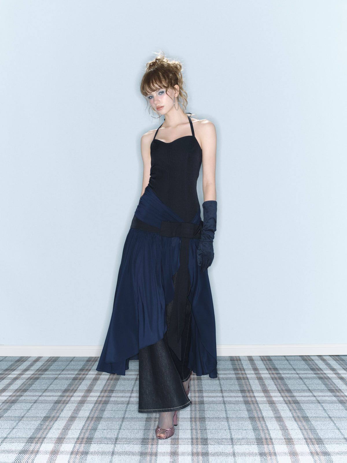 Last Dance Corset Dress (Navy)