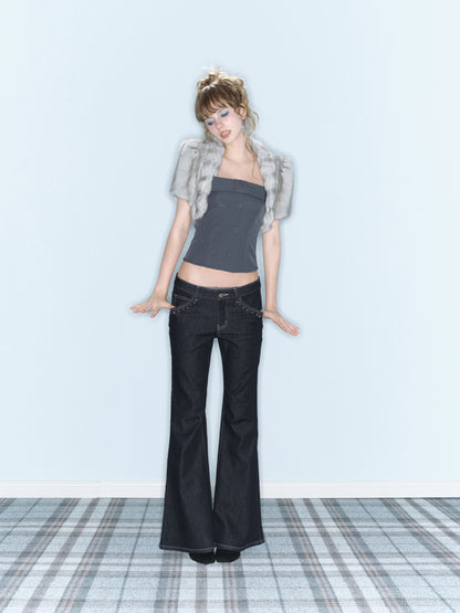 Eve Fur Jacket (Light Grey)