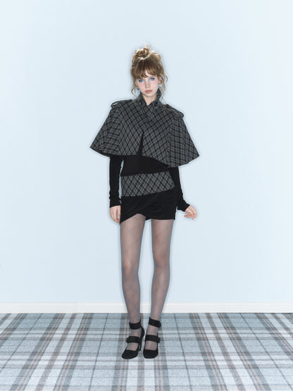 Prince Plaid Cape