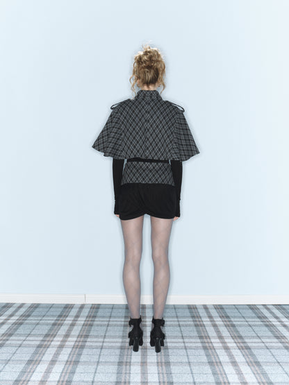 Prince Plaid Cape