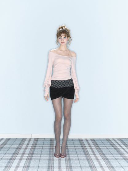 Moonlit Cuff Top (Pink)