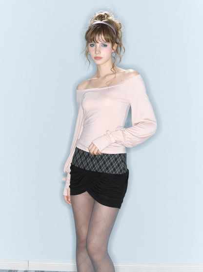 Moonlit Cuff Top (Pink)