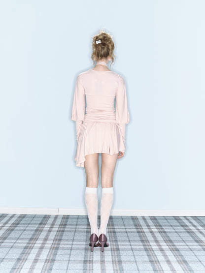 Love Letter Tie Top (Pink)