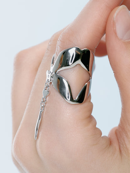 Silver Winding Ring