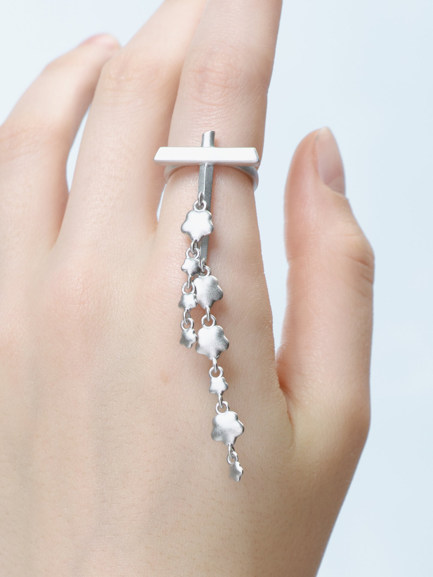 Matte Dagger Dangle Ring