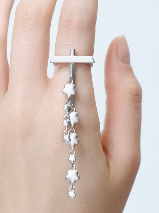 Matte Dagger Dangle Ring