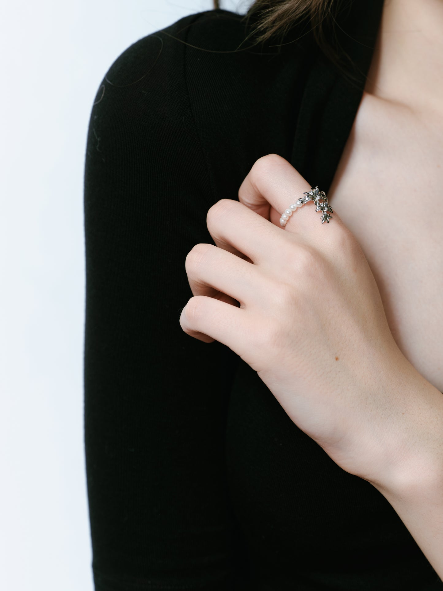 Pearl Lily Ring