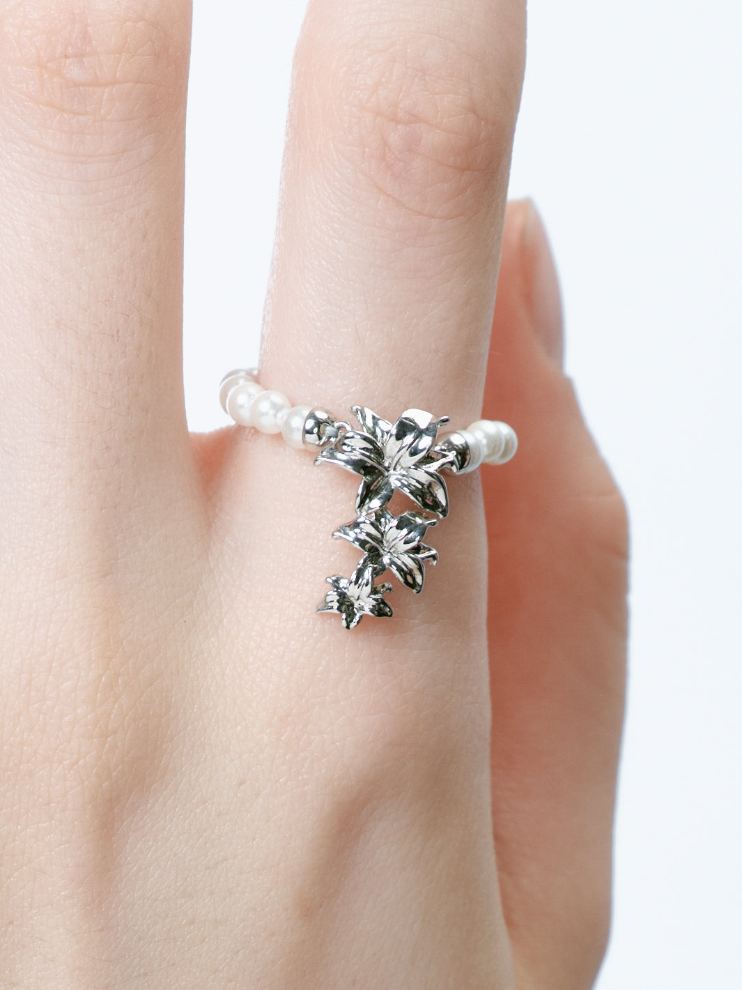 Pearl Lily Ring