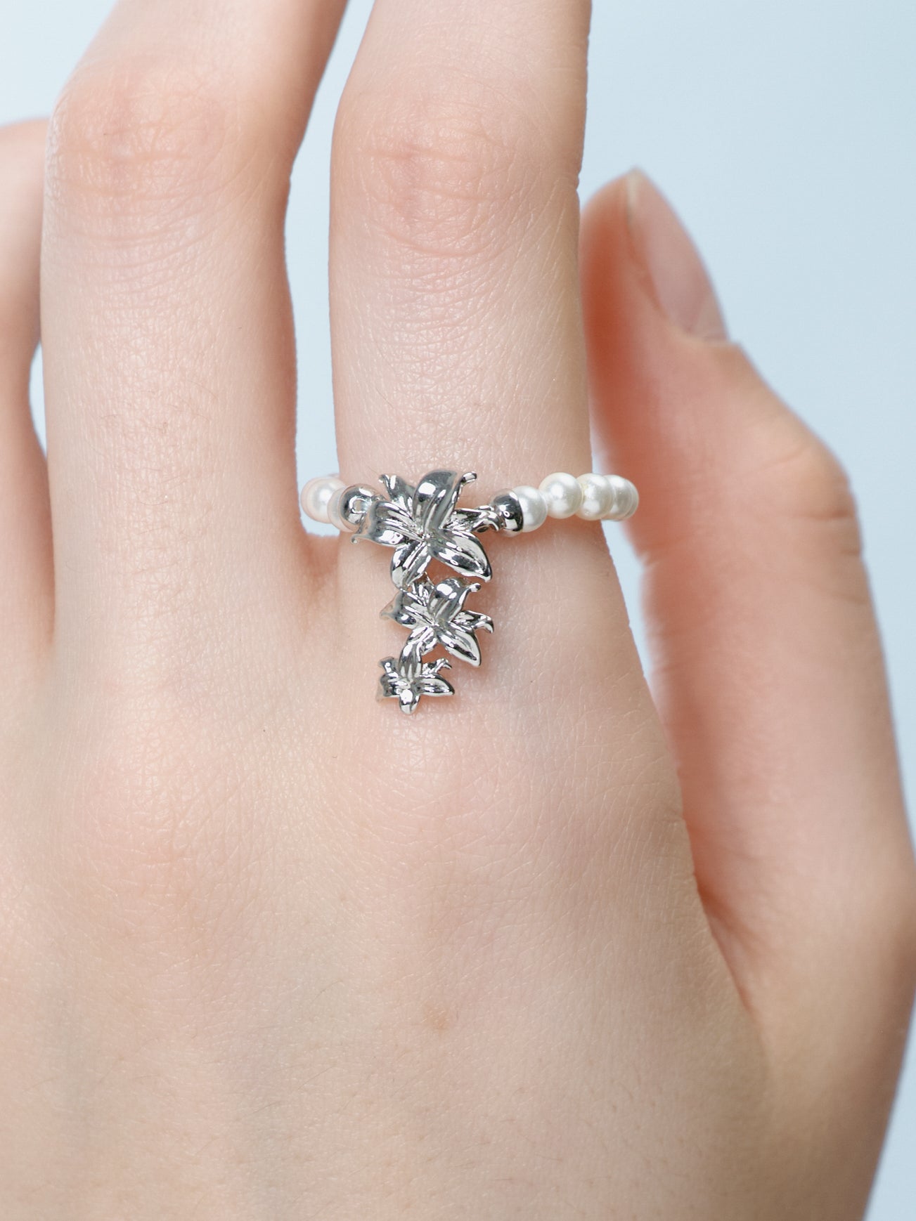 Pearl Lily Ring