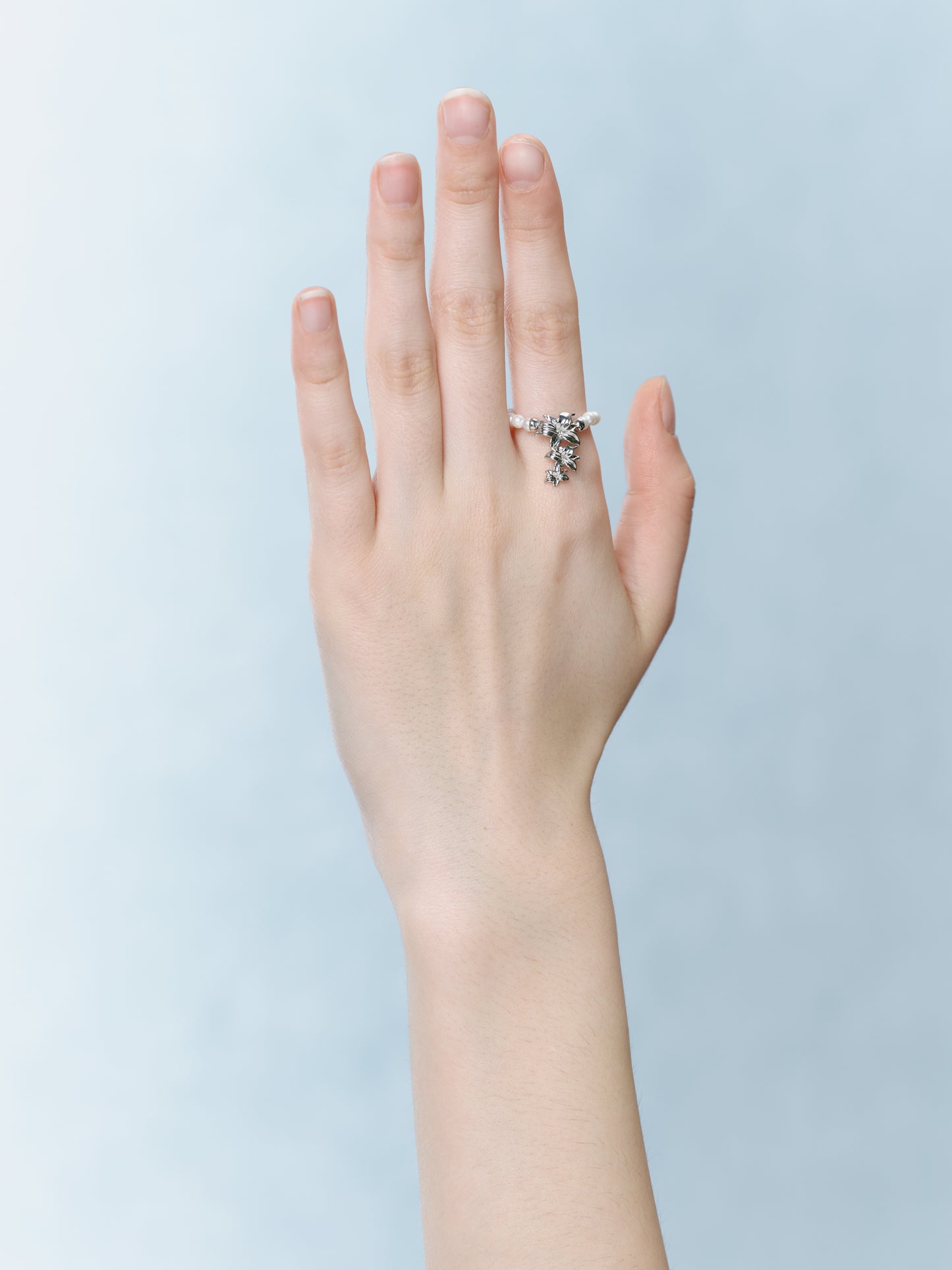 Pearl Lily Ring