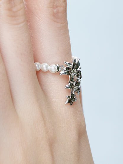 Pearl Lily Ring