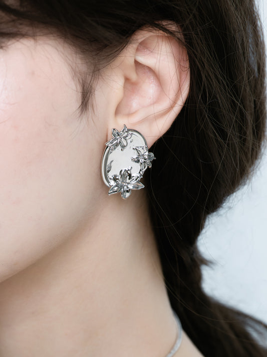 Lily Mirror Earrings