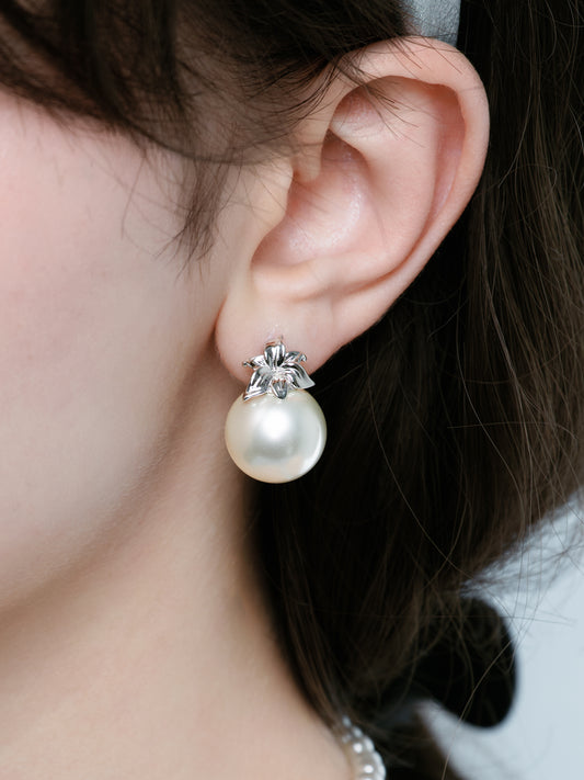 Pearl Lily Earrings