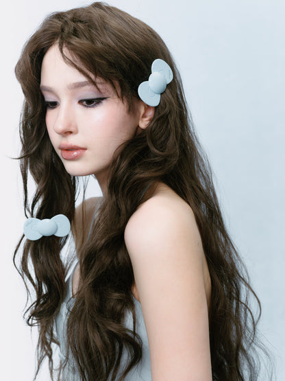 Blue Bow Hairclip
