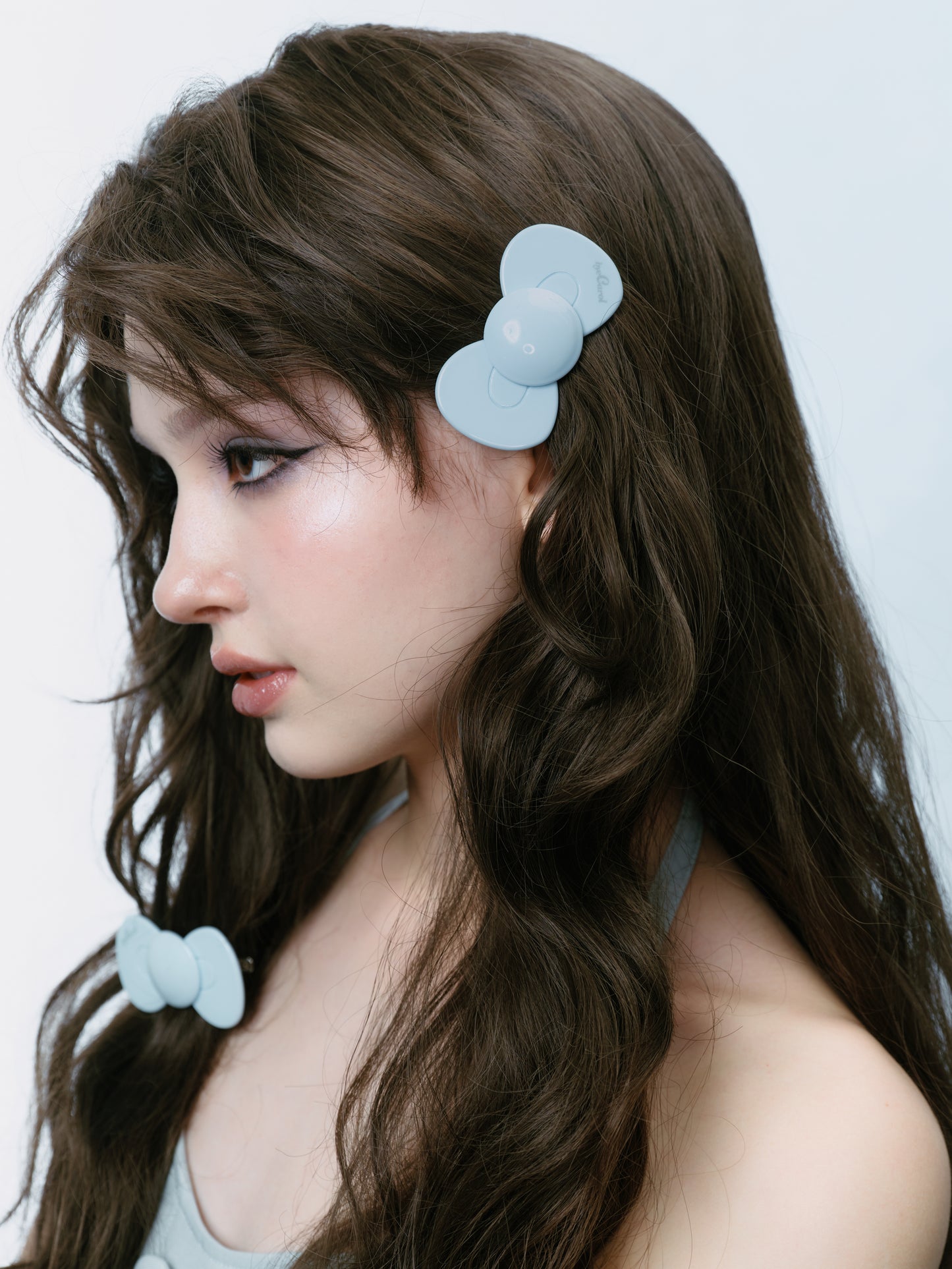 Blue Bow Hairclip
