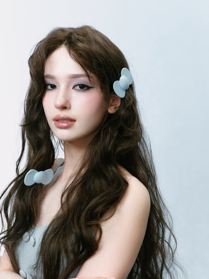 Blue Bow Hairclip