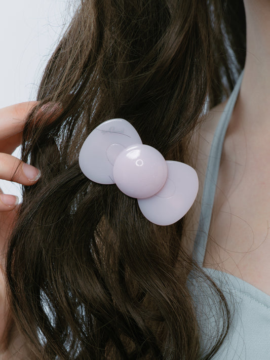 Pink Bow Hairclip