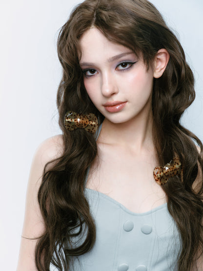 Leopard Bow Hairclip