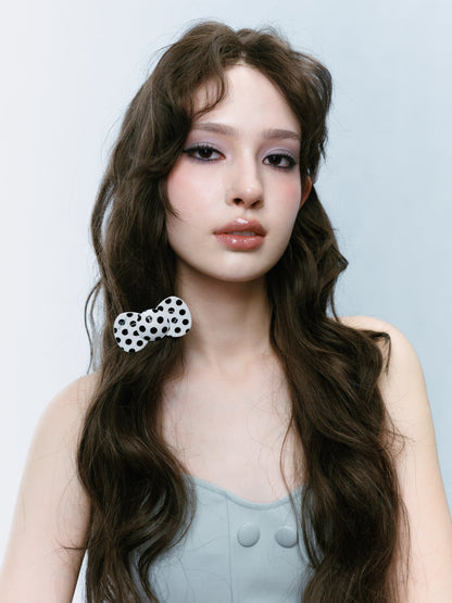 Polka Dot Bow Hairclip