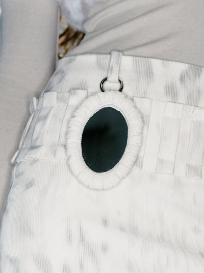 Ivory Mirror Medallion (Bag Charm)