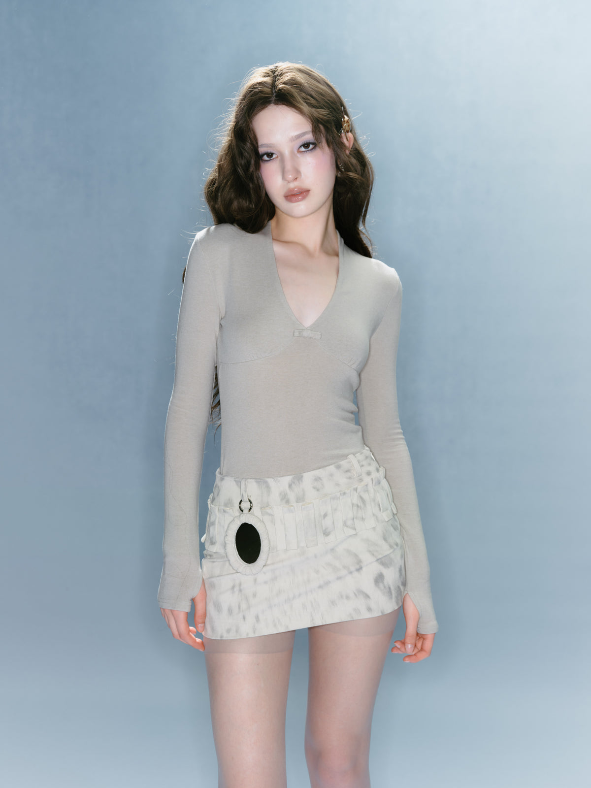 Ivory Mirror Medallion (Bag Charm)