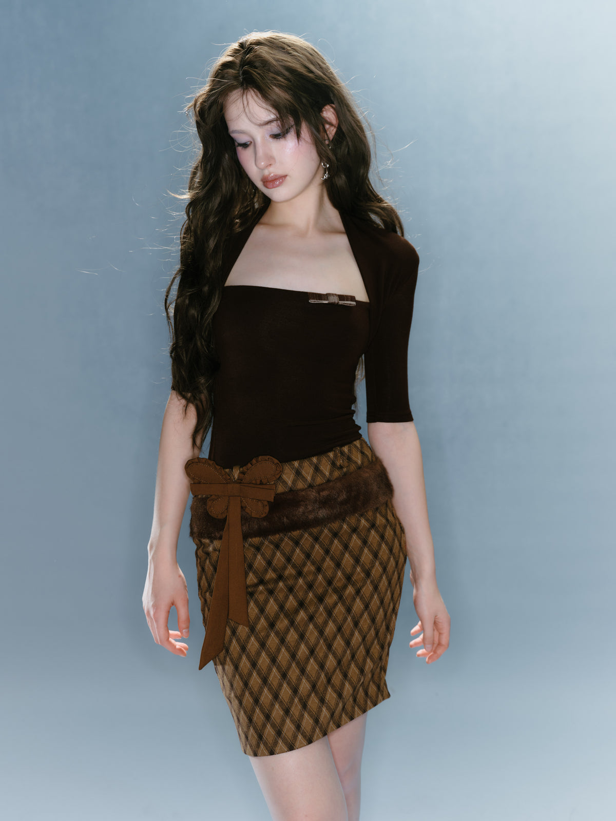 Brown Butterfly Medallion (Bag Charm)