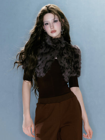 Black KittenClaw Fur Jacket